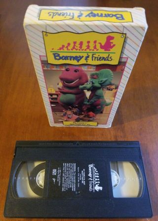 Barney & Friends My Family’s Just Right For Me (vhs,  1992) Time Life Rare Oop
