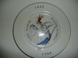Rare First Issue 1932/1980 Lake Placid Winter Olympics Plate