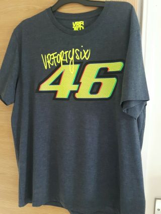 Rare Official Vr46 Valentino Rossi Lifestyle T - Shirt Xl