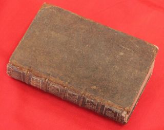 Rare Orig.  1737 Leather " Le Jardin Des Racine Greques ",  Roots Of Greek Poetry