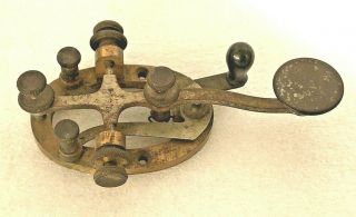 Antique Telegraph Morse Code Key J.  H.  Bunnell & Co York U.  S.  A.