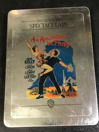 Rare An American In Paris Gene Kelly Silverscreen Spectaculars Dvd Limtd Tin Box