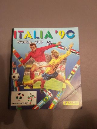 Rare Panini Italia 90 World Cup Empty Sticker Album In Exellent