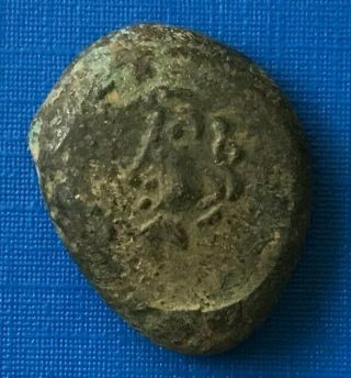 Very Rare Ancient Celtic Uncertain Bronze Stater 1st Century Bc - P582