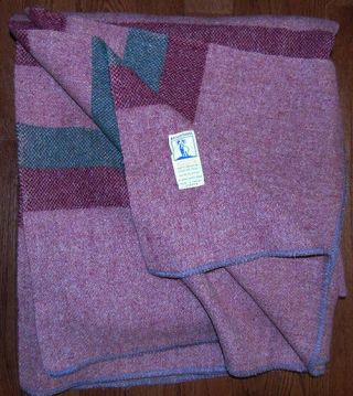 Vintage Kenwood Wool Blanket,  80 X 77 In.  Ready To Use.