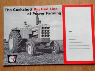 Rare Cockshutt Big Red Line Poster Brochure All Tractors Combines Etc 1950 Mfwd