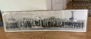 Antique 1926 Panoramic Law School Photograph Denver Co.  Mile High City Yard Long