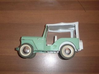 Tonka 1960 Green Jeep In Rare To Find The Top