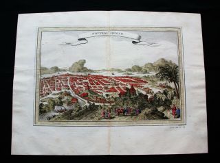 1754 Bellin: Orig.  Map Of Mexico City (modern View. ),  Central America,  Mexique