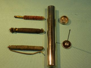 M1 Garand 1903 Springfield Oiler Brass Nickle Plated Extra Pull Thru Usgi Rare