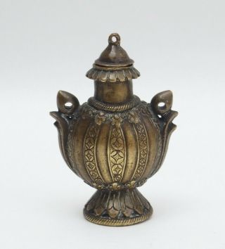 Fine 18th Century Chinese Tibetan Mughal Bronze Perfume Bottle