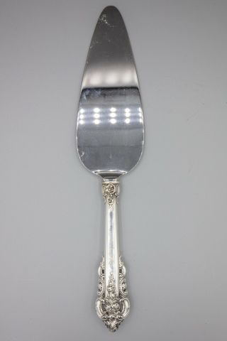 Wallace Grande Baroque Sterling Silver Pie Server W/stainless Blade S Mono 10.  5 "