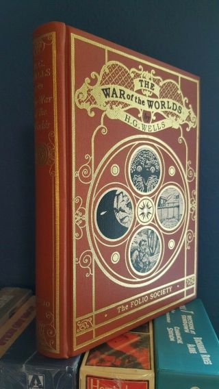 Rare Folio Society H.  G.  Wells - War Of The Worlds Hardcover Science Fiction Hc