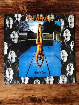 Rare Def Leppard Lp High ‘n’ Dry Vinyl Record Polygram 1981 Australasia Press