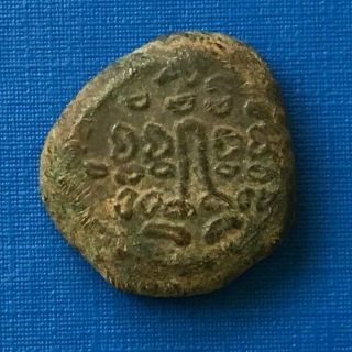 Very Rare Ancient Celtic Uncertain Bronze Tetradrachm 1st Century Bc - P589
