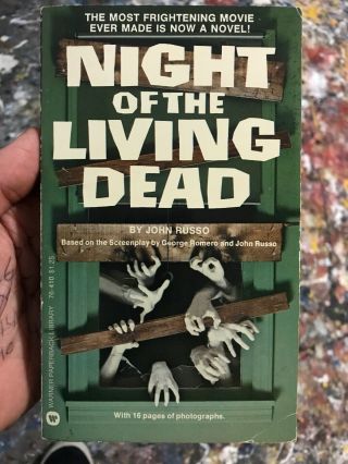 John Russo Night Of The Living Dead - 1st Print Pbo Movie Tie In Rare Horror