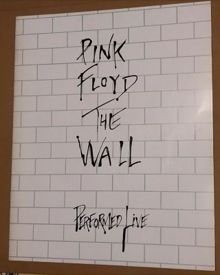 Rare Pink Floyd The Wall Performed Live 1981 Tour Programme Roger Waters Pf Vgc