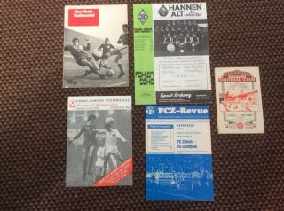 Very Rare Liverpool Fc Programmes (1955 / 70s Europe / 70s Testimonials)