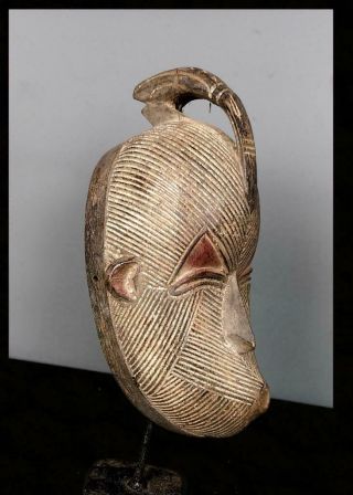Old Tribal Songye Kifwebe Mask With Bird - - Congo 2