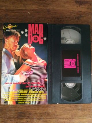 Mad Dog Vhs Rare Horror Gore Sleaze Genesis Home Video 1988 Not On Dvd