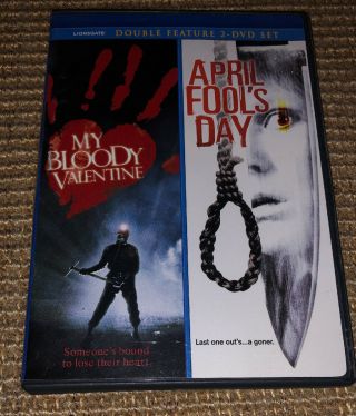 My Bloody Valentine 1981 / April Fools Day 1986 Rare Horror Dvd Neil Affleck