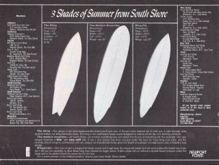 1977 South Shore Surfboard Ad / Costa Mesa Ca