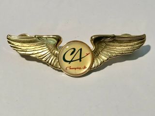 Rare To Ebay This Is A 1995 - 2008 Champion Air Airlines Pilot Wings 3 " Wide