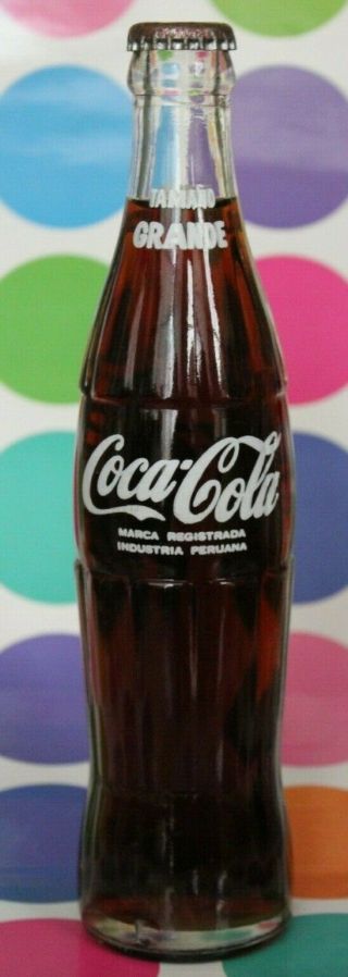 Peru South America Coca Cola Bottle Acl Country Old Big Size Rare Regular Grande