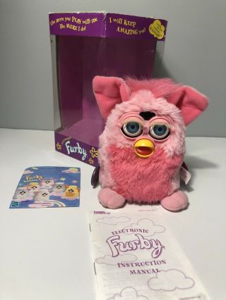 Furby 70 - 800 Series 1 Tiger Electronic Toy - Rare Pink 2