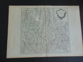 C.  1751 Large Antique Map Of The Dauphine Region Of France (french Riviera)