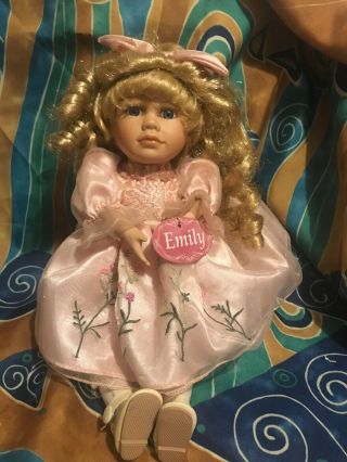 Vintage Dan Dee “emily” Musical & Movement Sitting Position Doll