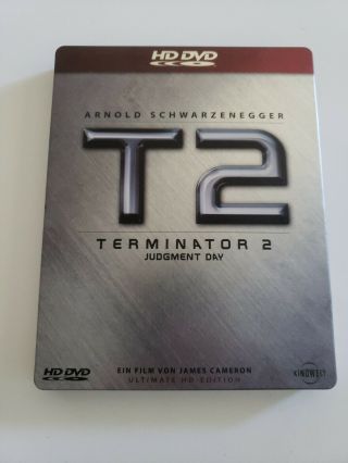 T2 Terminator 2 Judgment Day Hd - Dvd Steelbook Rare Oop Schwarzenegger
