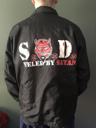 Sod Storm Troopers Of Death Very Rare Old Stock 1999 Xl Windbreaker Jacket