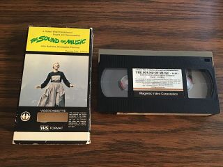 THE SOUND OF MUSIC VHS RARE 1st Release Magnetic Video Julie Andrews 3
