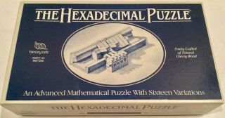 1985 Binary Arts The Hexadecimal Rare Puzzle Patent 3637216 Used/excellent