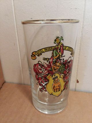 8 Royal Order Of Jesters ROJ Vintage Libbey Safedge GLASSES Cocktail 