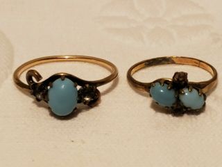 Antique Victorian Gold Filled Rings