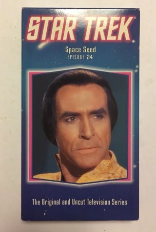 Star Trek - Space Seed - Episode 24 Vhs Uncut Rare Htf Khan