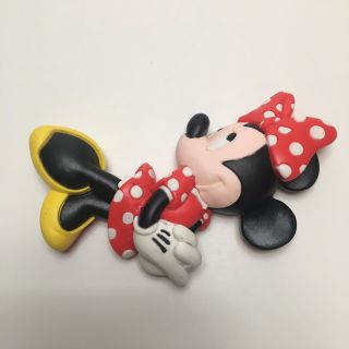 RARE Minnie Mouse 3D Soft Touch Fridge Refrigerator Magnet ©DISNEY - 3.  5 