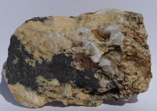 Rare Type & Only Locality Apuanite W Baryte - - Buca Della Vena Mine,  Italy