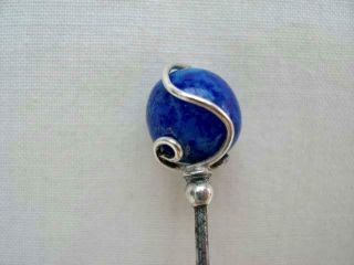 Rare Art Nouveau Sterling Silver Hat Pin By Charles Horner.