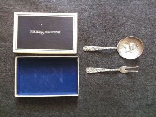 Reed & Barton Sterling Silver Set Spoon/fork W/ Box