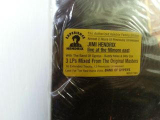 JIMI HENDRIX LP LIVE AT THE FILLMORE EAST 3LP COMPLETE I° PRINT 1999 N RARE 3