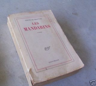 Rare 1954 Book Les Mandarins By Simone De Beauvoir Look