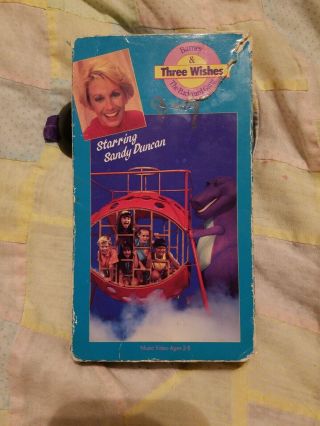 Rare Barney & The Backyard Gang 3 WISHES first cover VHS Singing Circus 2