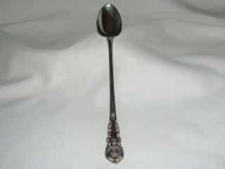 Signed Wallace Sir Christopher Sterling Silver Iced Tea Spoon 7 1/2 " K Monogram