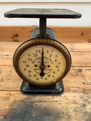 Antique Columbia Family Scale 24 Lbs.  Scale - Landers,  Frary & Clark