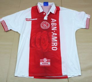 Ajax 1997 1998 Home Shirt Rare Umbro Classic (l)