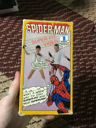 Spider Man Superfit Video Vhs Oop Rare Big Box Slip
