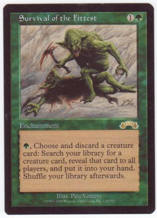 Magic The Gathering Mtg Exodus Survival Of The Fittest X1 1x Sp/nm (2)